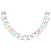 Happy Birthday Narwhal Vlaggetjes (Alle)