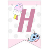 Happy Birthday Narwhal Vlaggetjes (Tweede vlag)