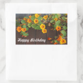 Happy Birthday Nasturtium Stickers (Tas)