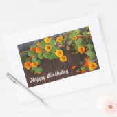 Happy Birthday Nasturtium Stickers (Envelop)