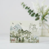 Happy Birthday Natuur en buitenliefhebber Briefkaart (Staand voorkant)