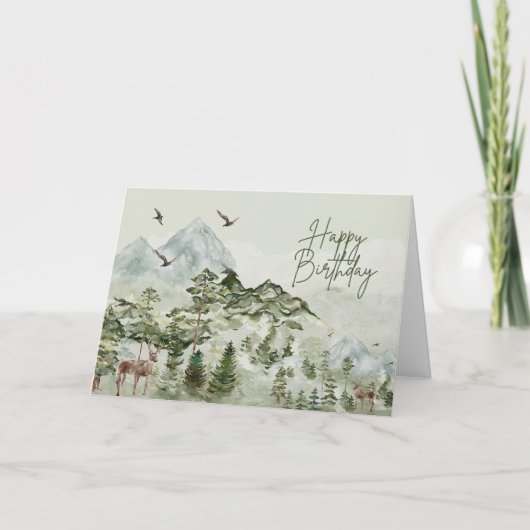 Happy Birthday Natuur en buitenliefhebber Kaart (Voorkant)