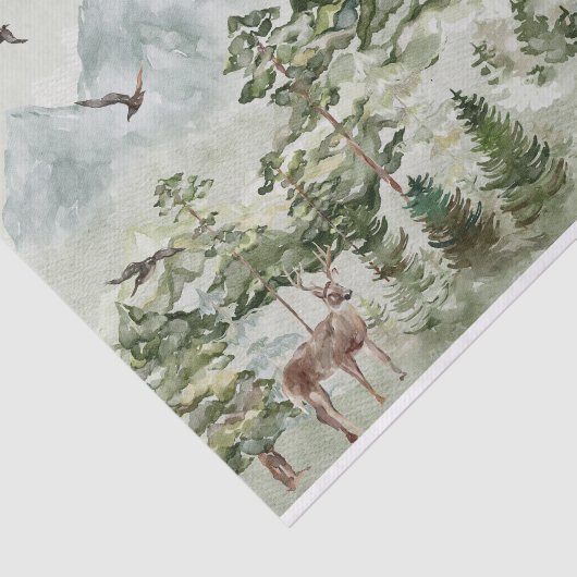 Happy Birthday Natuur en buitenliefhebber Tissuepapier (Detail)