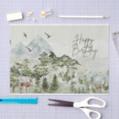 Happy Birthday Natuur en buitenliefhebber Tissuepapier (Craft)