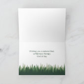 Happy Birthday Natuur Therapy Forest Wilderness Kaart (Binnen)