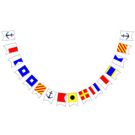 Happy Birthday Nautical Flags Bunting Vlaggetjes