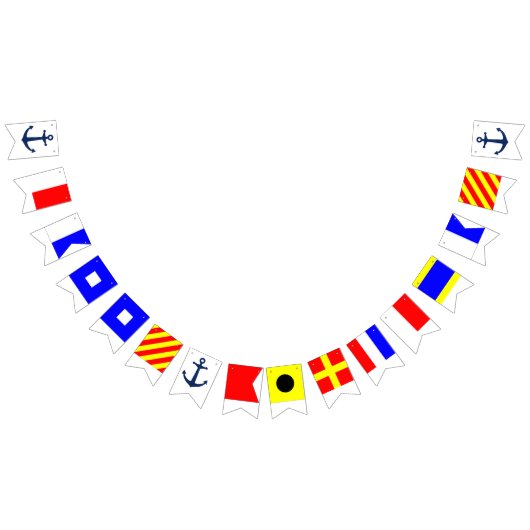 Happy Birthday Nautical Flags Bunting Vlaggetjes (Alle)