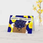 Happy Birthday Navy Active Duty! Kaart (Gele Bloem)