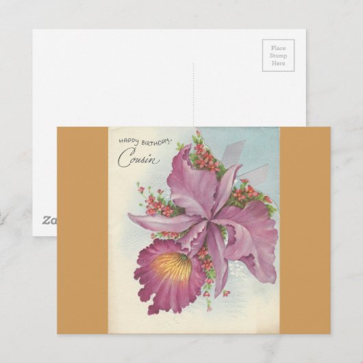  Happy Birthday-neef Briefkaart (Voorkant / Achterkant)