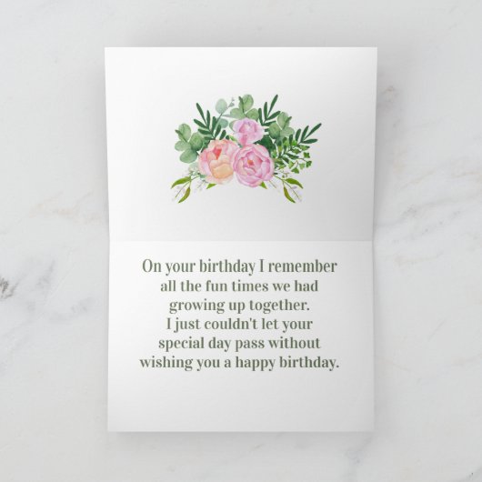 Happy Birthday, neef Kaart (Binnen)