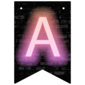 Happy Birthday Neon Sign op Brick Vlaggetjes (Derde vlag)