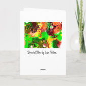 Happy Birthday Nephew | Abstracte kunst Kaart (Achterkant)