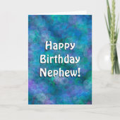Happy Birthday Nephew | Blauwe bubbels Kaart (Voorkant)