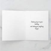 Happy Birthday Nephew | Blauwe en witte bubbels Kaart (Binnen)