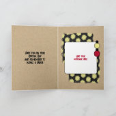 Happy Birthday nephew foto rood Kaart (Binnen)