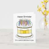 Happy Birthday Nephew in de wet Kaart (Gele Bloem)