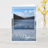 Happy Birthday Nephew, Inveraray, Scotland Kaart (Gele Bloem)