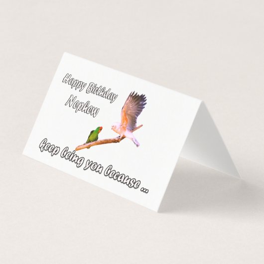 Happy Birthday Nephew Kaart (Voorkant)