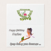 Happy Birthday Nephew Kaart (Buitenkant ongevouwen)