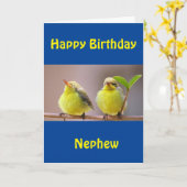 HAPPY BIRTHDAY "NEPHEW"-KAART KAART (Gele Bloem)