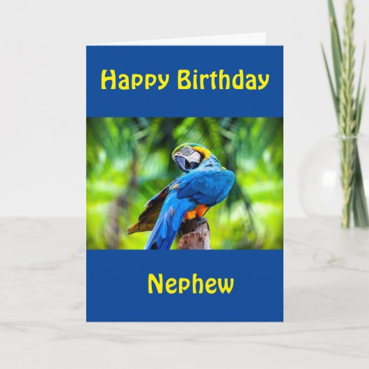 HAPPY BIRTHDAY "NEPHEW"-KAART KAART (Voorkant)