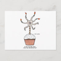 Happy Birthday Neuron Cupcake