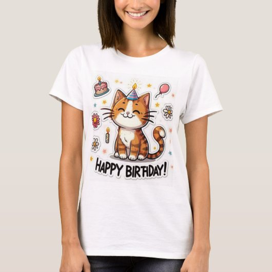 Happy Birthday New Collection Design T-Shirt (Voorkant)