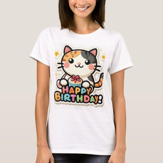 Happy Birthday New Collection Design T-Shirt (Voorkant)