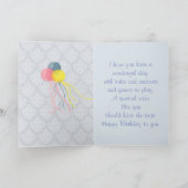 Happy Birthday Niece, Cute Pink Dragon Cartoon Kaart (Binnen)