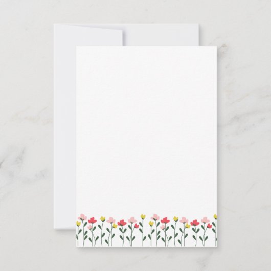 Happy Birthday Niece Minimalistisch Simplistic Kaa Bedankkaart (Achterkant)