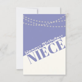 Happy Birthday Niece Moderne Minimal Kaart
