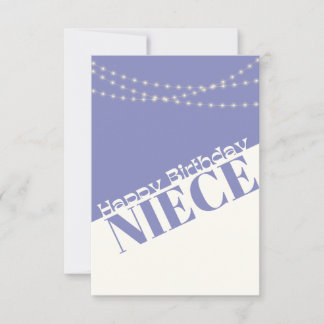 Happy Birthday Niece Moderne Minimal Kaart