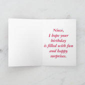 Happy Birthday Niece, Rollerskates Kaart (Binnen)