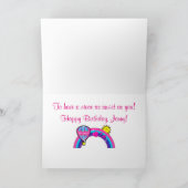 Happy Birthday Niece van Tante Naam  Kaart (Binnen)