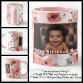 Happy Birthday Nieuwe Moeder Foto Schattige Roze B Mok