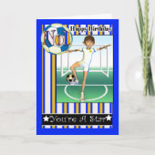 Happy Birthday, No1 Voetbal, Football Kaart (Voorkant)