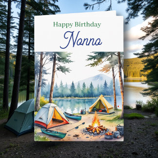 Happy Birthday Nonno | Campsite Poem Kaart