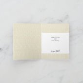 Happy Birthday Nordic Minimal Custom Name Notitiekaartje (Binnen)