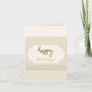 Happy Birthday Nordic Minimal Custom Name Notitiekaartje