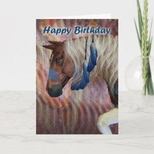 Happy Birthday North American Horse Kaart