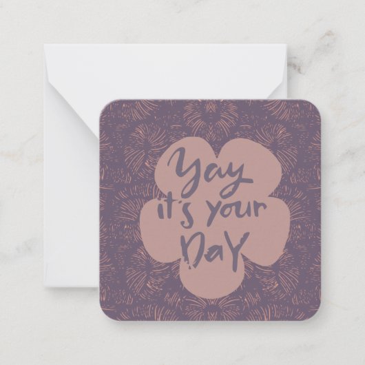 Happy Birthday Note Kaart Notitiekaartje (Voorkant)