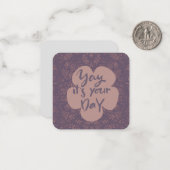 Happy Birthday Note Kaart Notitiekaartje (Voorkant / Achterkant in situ)