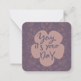 Happy Birthday Note Kaart Notitiekaartje