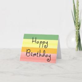 Happy Birthday Notecard Kaart