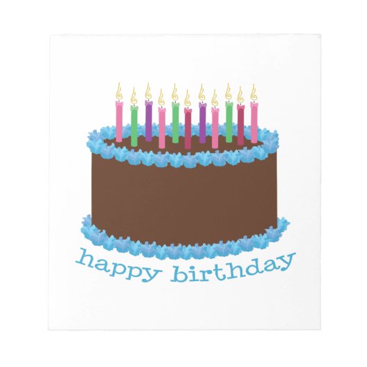 Happy Birthday Notitieblok (Voorkant)