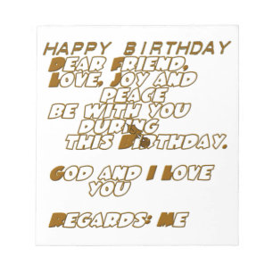 Happy Birthday Notitieblok