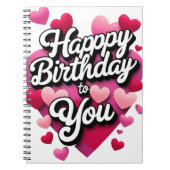 Happy Birthday Notitieboek (Voorkant)