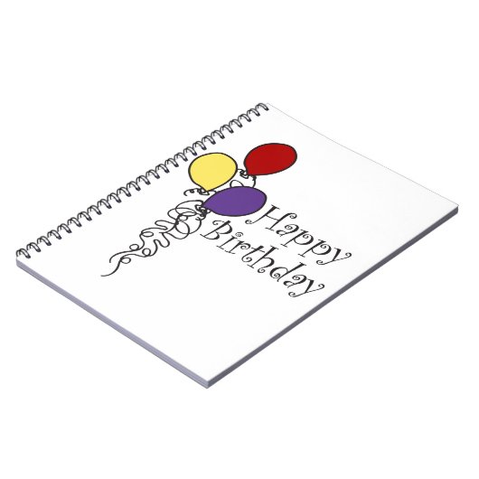 Happy Birthday Notitieboek (Linkerzijde)