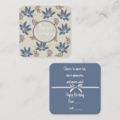 Happy Birthday Notitiekaartje (Voorkant / Achterkant)