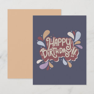Happy Birthday Notitiekaartje